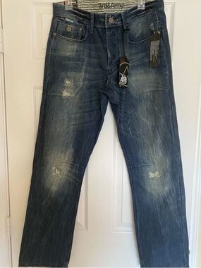 3rd & Army Anderson Distressed Men’s Jeans Denim 32 X 32